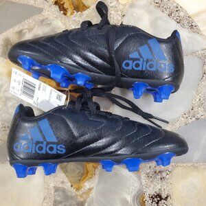 Adidas Goletto Soccer Cleats Boys Size 13K Blue & Black ( VII FG J FV2894) NWT
